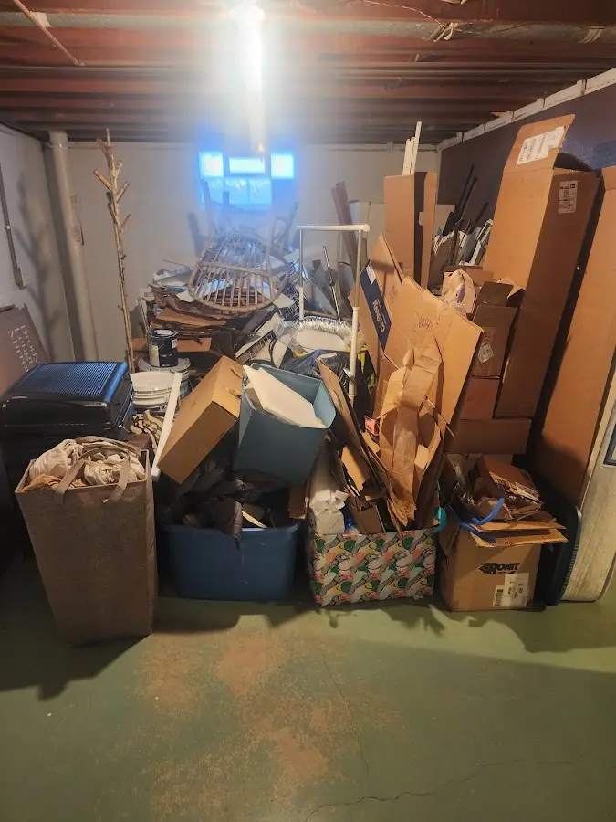 Roll-off dumpster container at job site for 20 Yard Dumpster Rental in Placerville